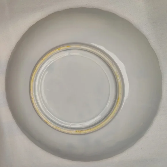 Meiji (1865-1912) Red Dot Crane Plate EXCELLENT CONDITION - Picture 3 of 5